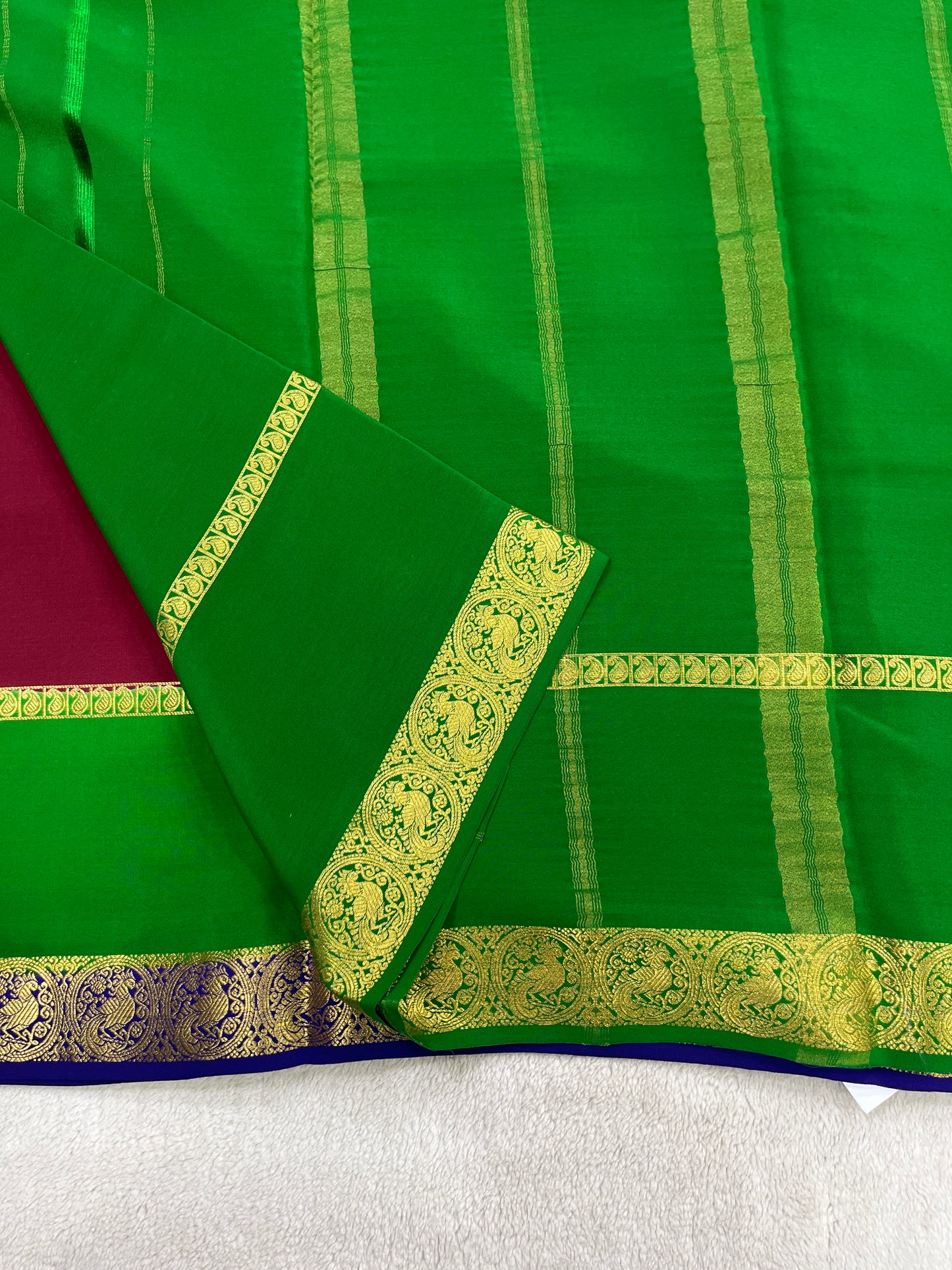 Sliver Based Zari Pure Mysore Silk Saree