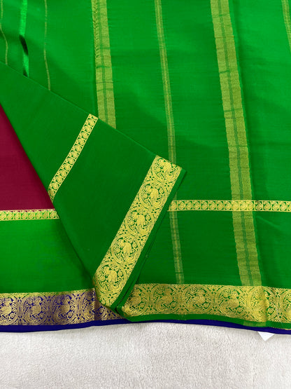 Sliver Based Zari Pure Mysore Silk Saree