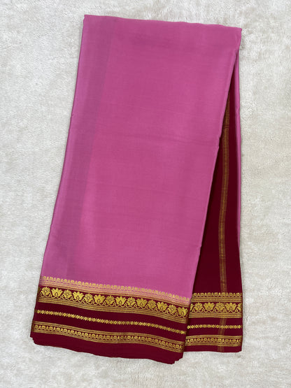 Pure Mysore Silk Saree-(1455127)