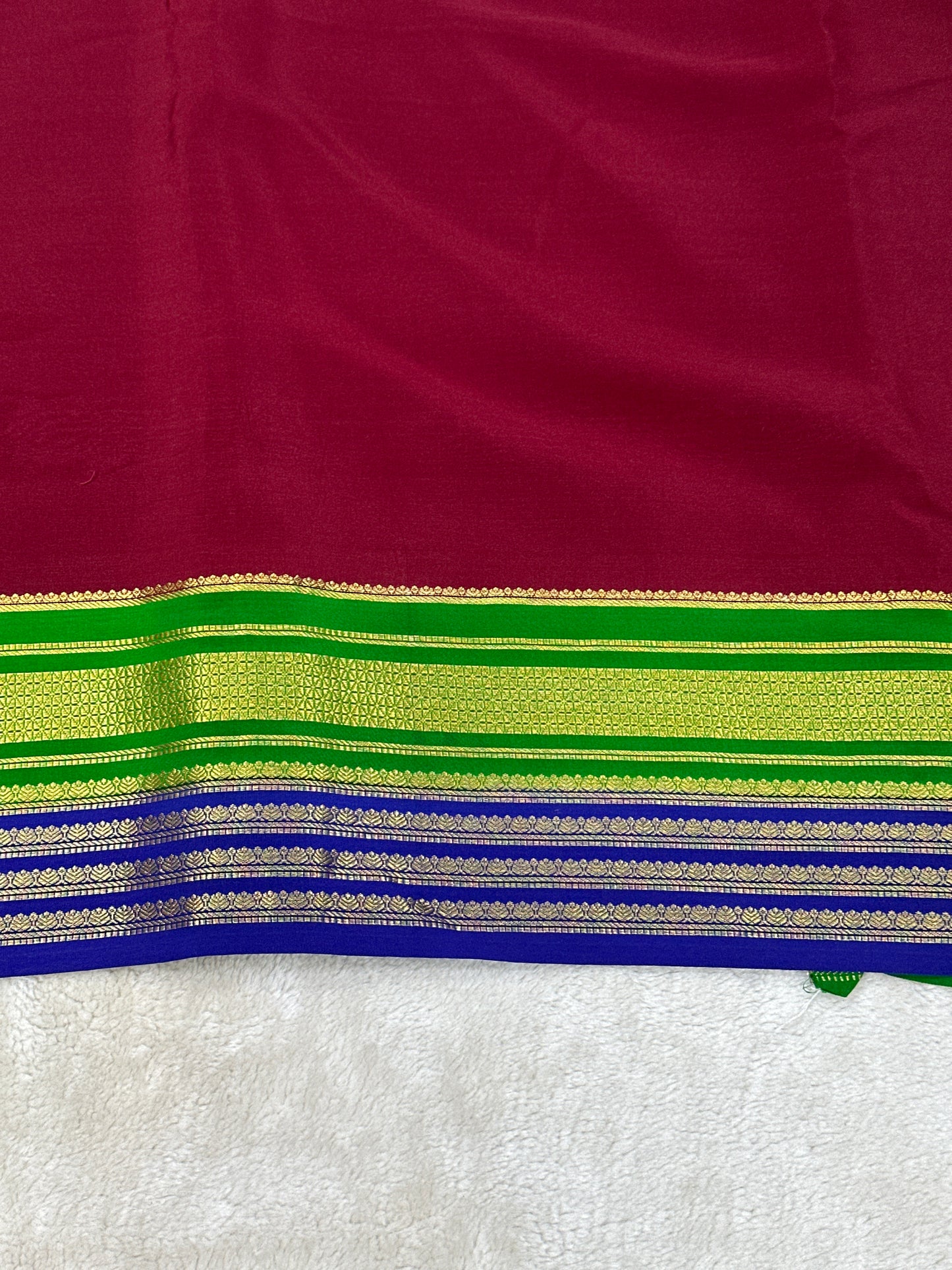 Silver Based Zari Pure Mysore Silk Saree