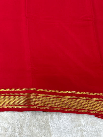 Sliver Based zari Pure Mysore Silk Saree