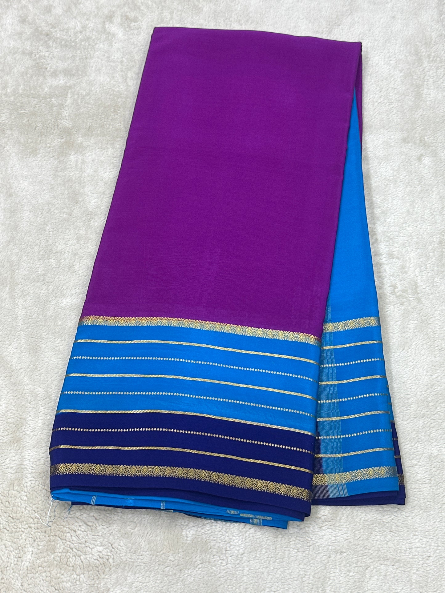 Silver Based Zari Pure Mysore Silk Saree