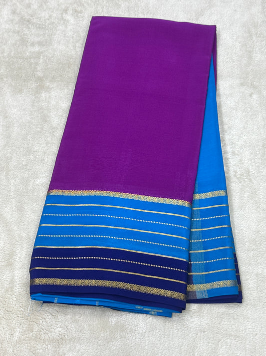 Silver Based Zari Pure Mysore Silk Saree