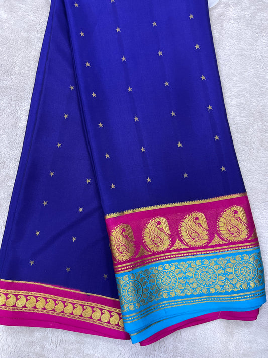Pure crepe Mysore silk KSIC Mango(1101801)