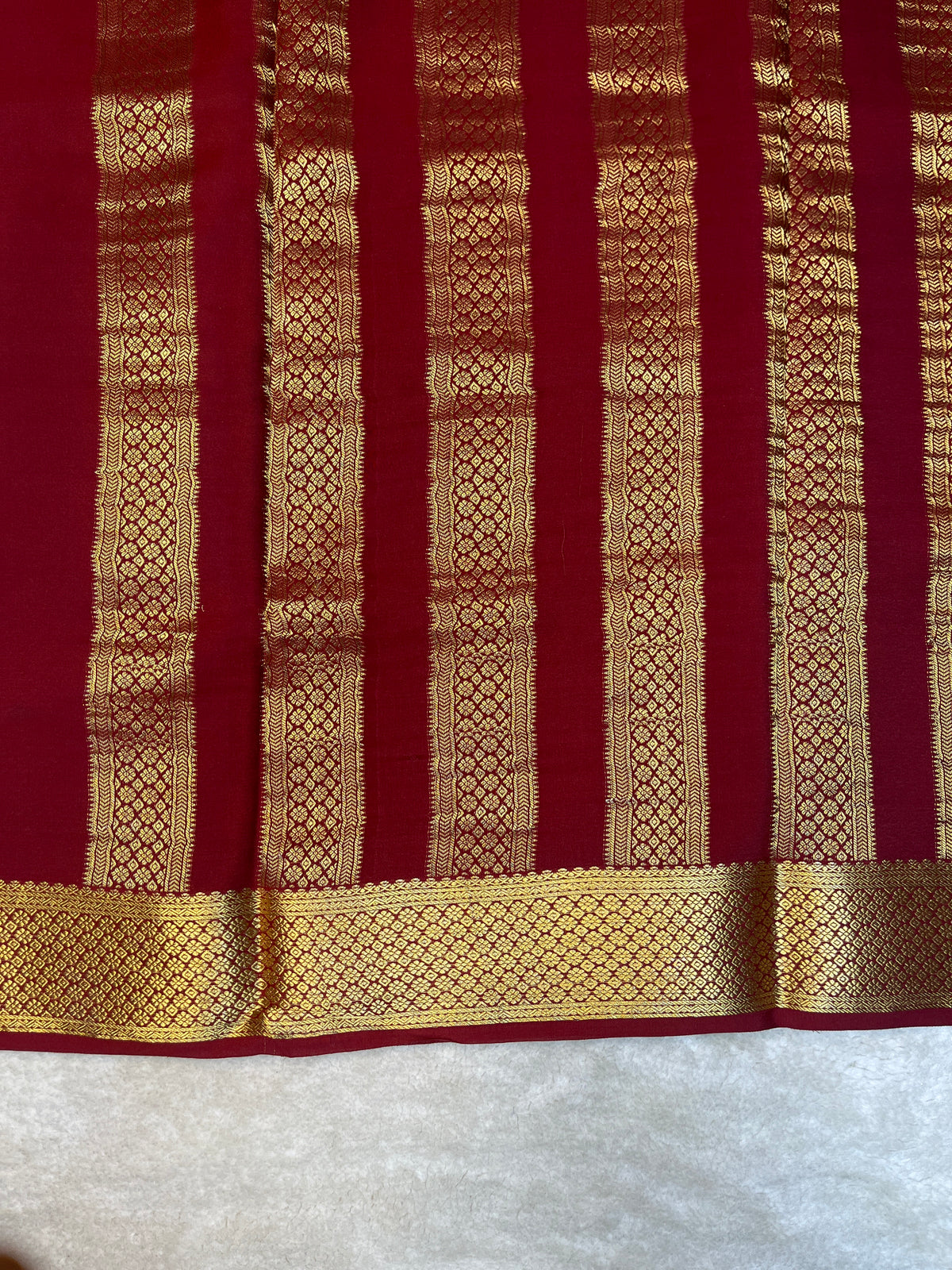 Pure Crepe Mysore Silk Saree-120 GSM(16271504)