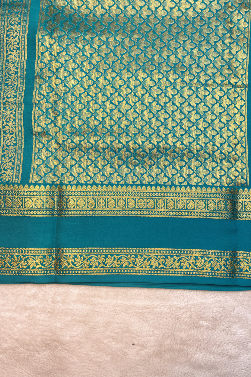 Pure Mysore crepe - partly Pallu ( 16274304)