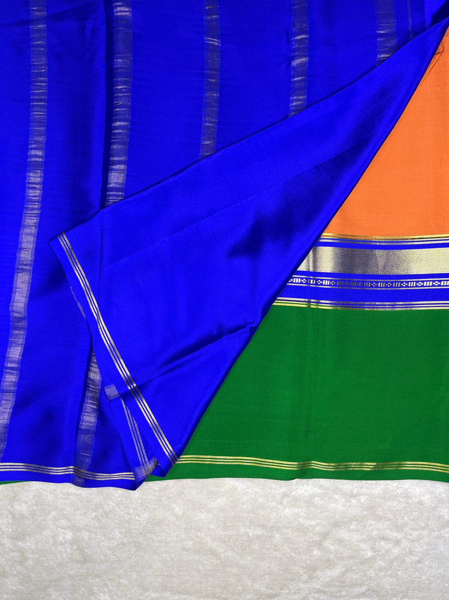 Pure crepe Mysore silk saree-110 GSM(26379823)