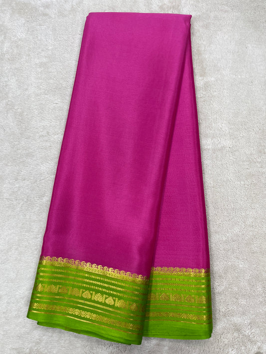 Pure crepe Mysore silk saree 13105585 (70gsm)