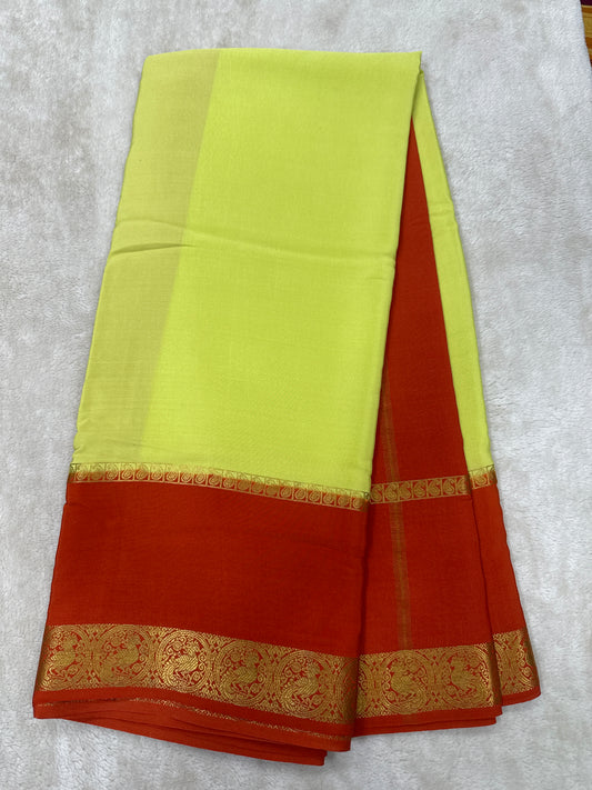 Sliver Based Zari Pure Mysore Silk Saree