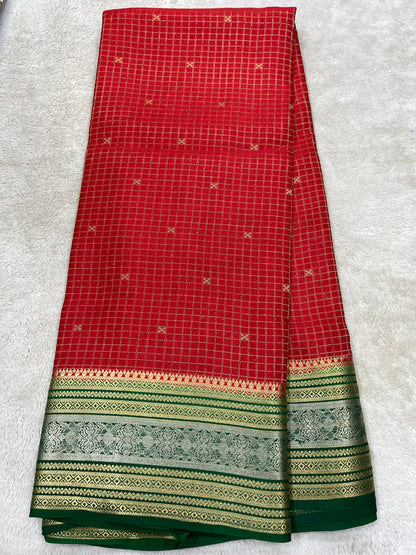 Pure crepe Mysore silk-SVS Mungi(15080804)