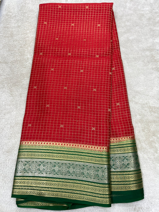 Pure crepe Mysore silk-SVS Mungi(15080804)