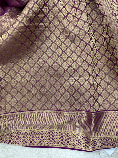 Pure crepe Mysore silk- Jay Banarasi(15080808)