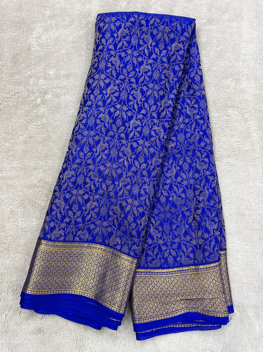 Pure crepe Mysore silk-Brocade 120 gsm(110862)