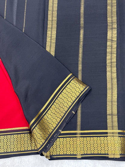 Sliver Based Zari Pure Mysore Silk Saree