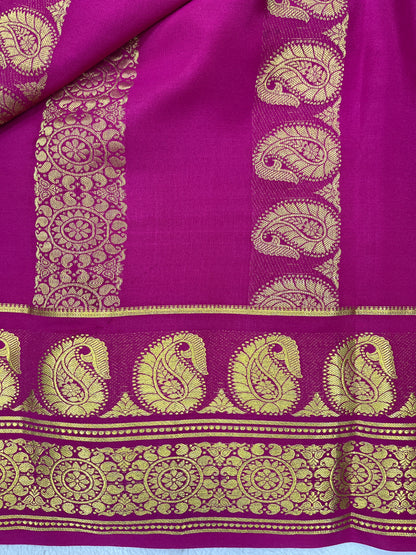 Pure crepe Mysore silk-KSIC Mango(1104901)