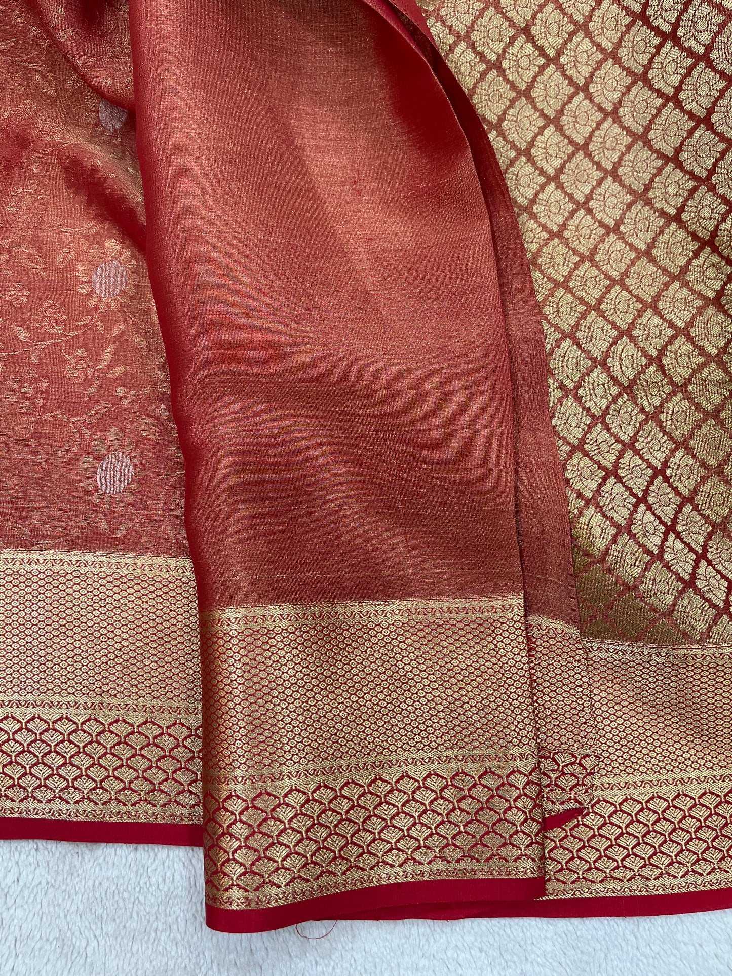 Pure crepe Mysore silk Jay Banarasi(15080808)