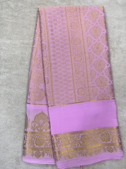 Pure  Mysore silk saree 1463631(150 GSM)