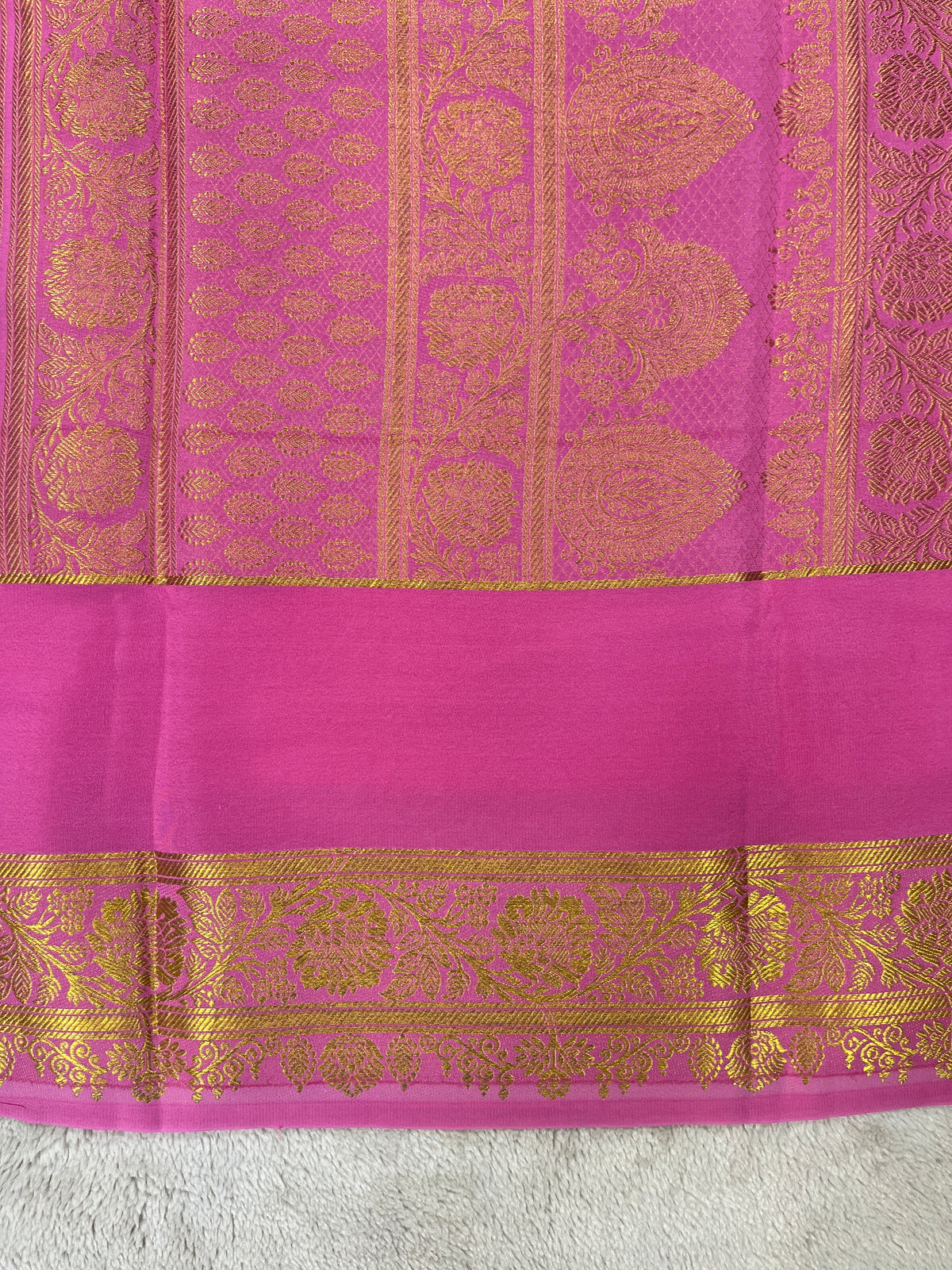 Pure  Mysore silk saree 1463631 ( 150 GSM )