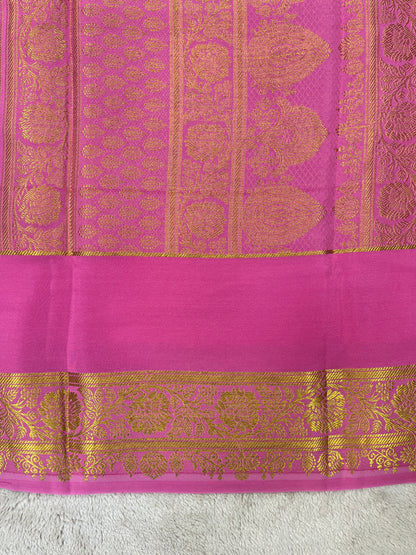 Pure  Mysore silk saree 1463631 ( 150 GSM )