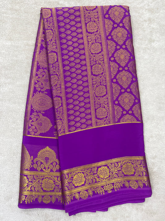 Pure  Mysore silk saree 1463631 ( 1250 GSM)
