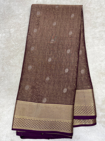Pure crepe Mysore silkJay Banarasi(15080808)