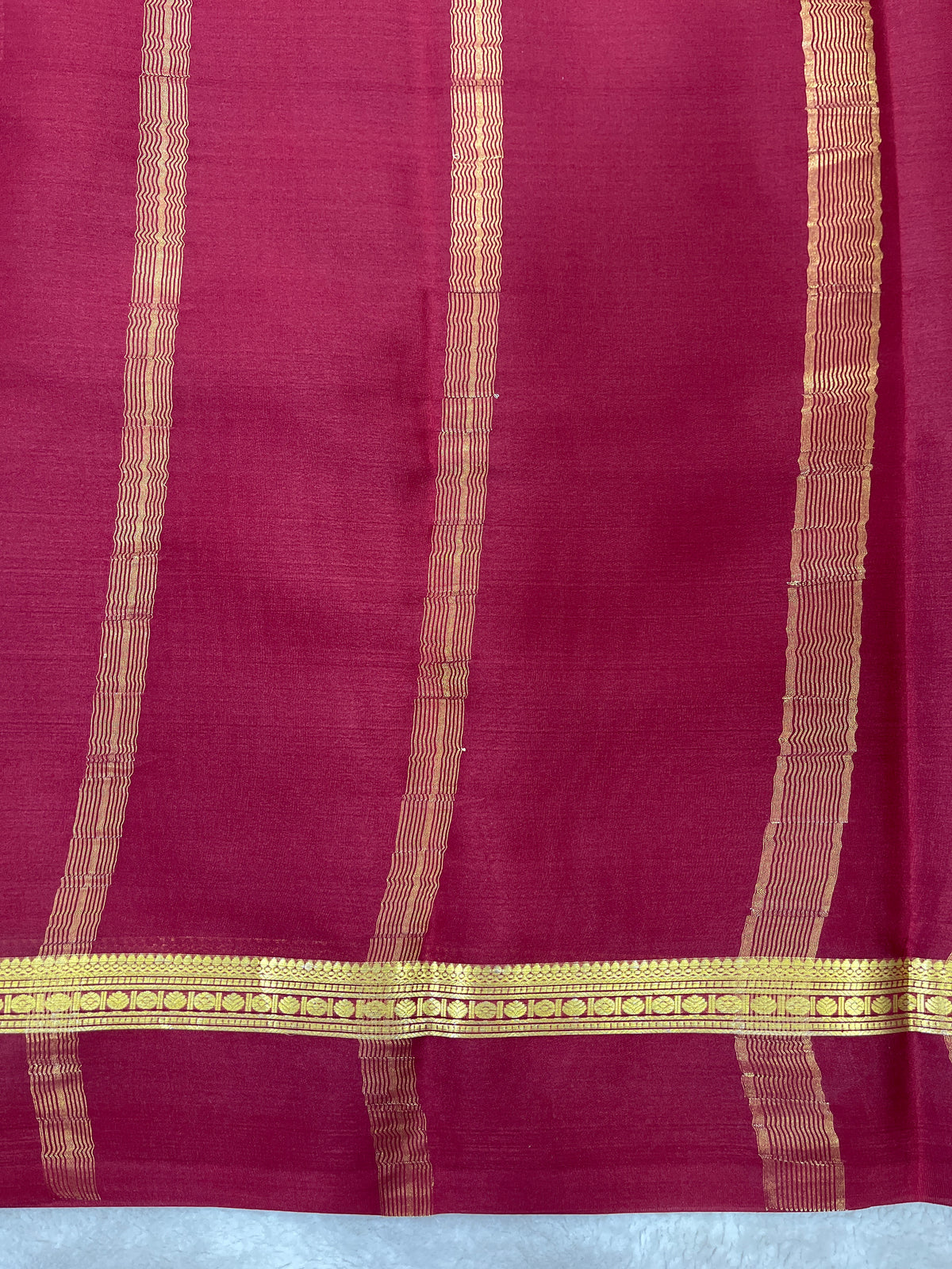 Pure crepe Mysore silk saree 26387301 (70gsm)