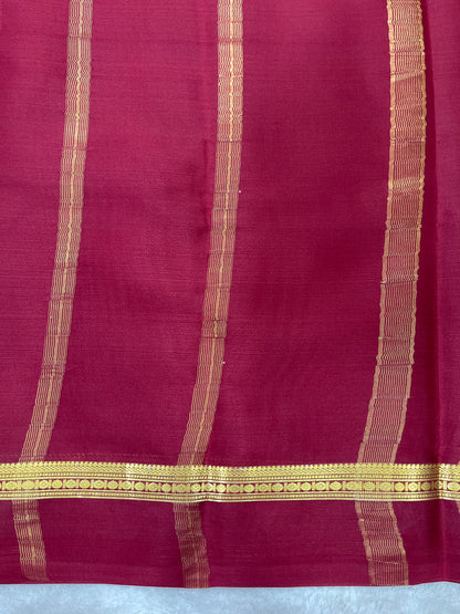 Pure crepe Mysore silk saree 26387301 (70gsm)