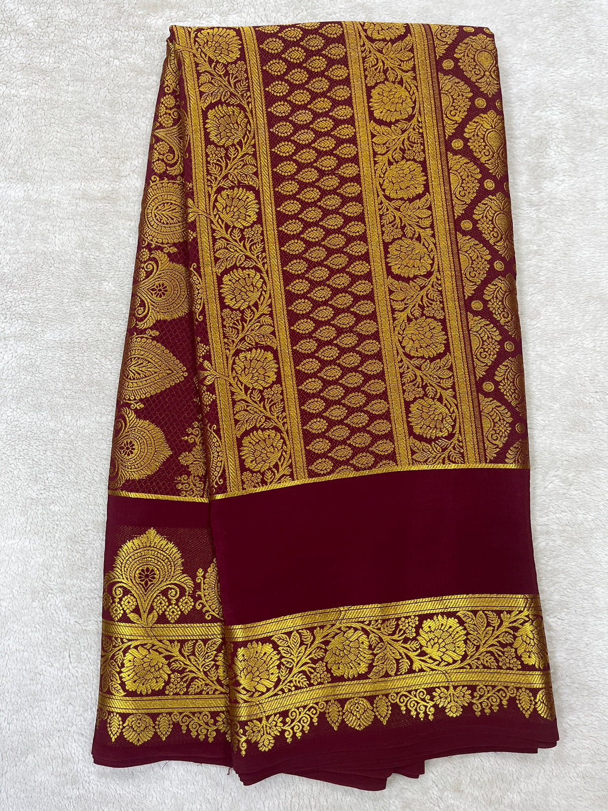 Pure Mysore silk saree 1463631 (150 GSM)