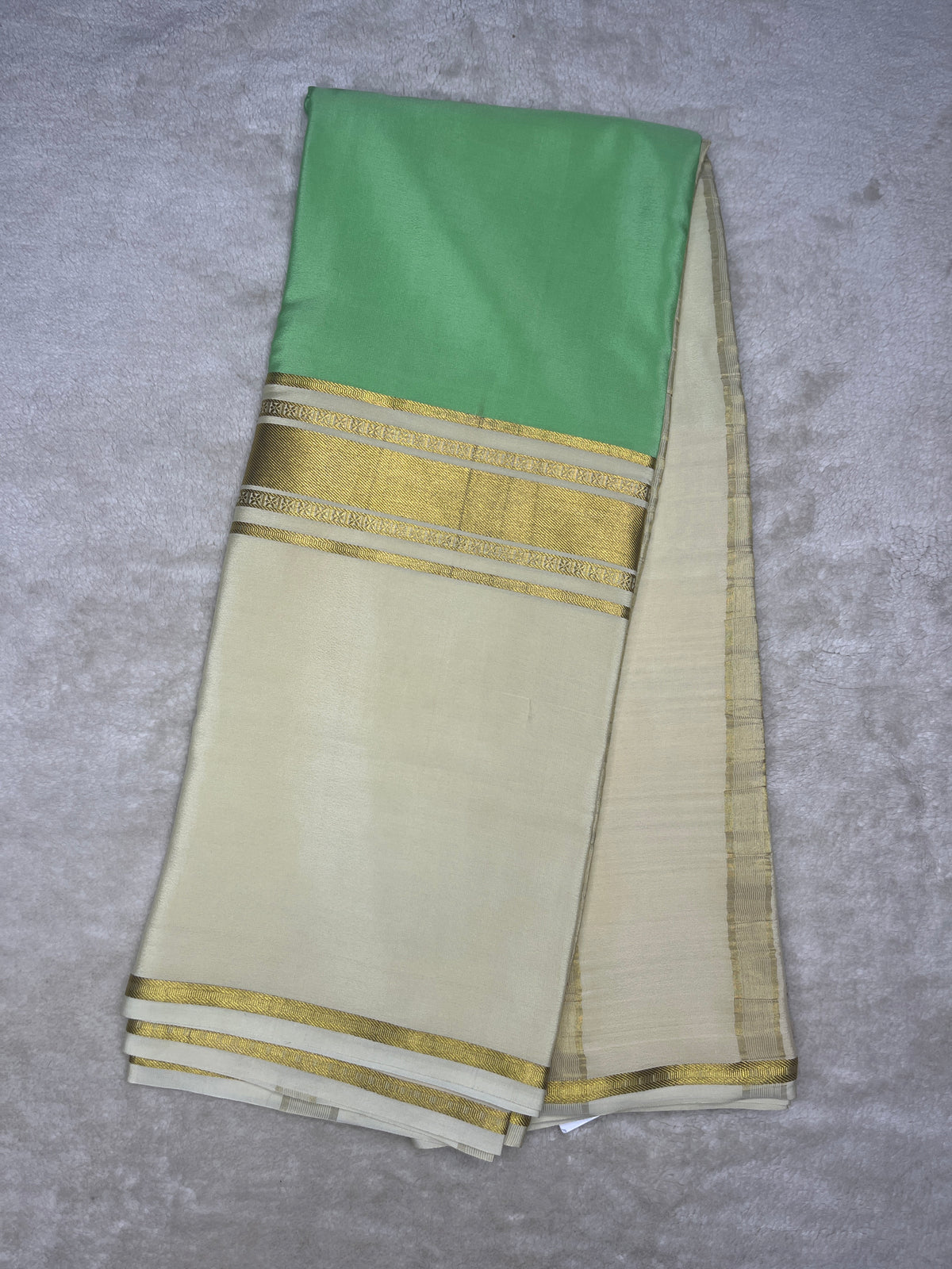 Pure crepe Mysore silk saree-120Gsm(16271506)