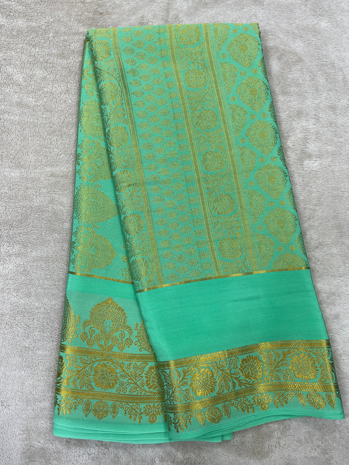 Pure  Mysore silk saree 1463631 ( 150 GSM )