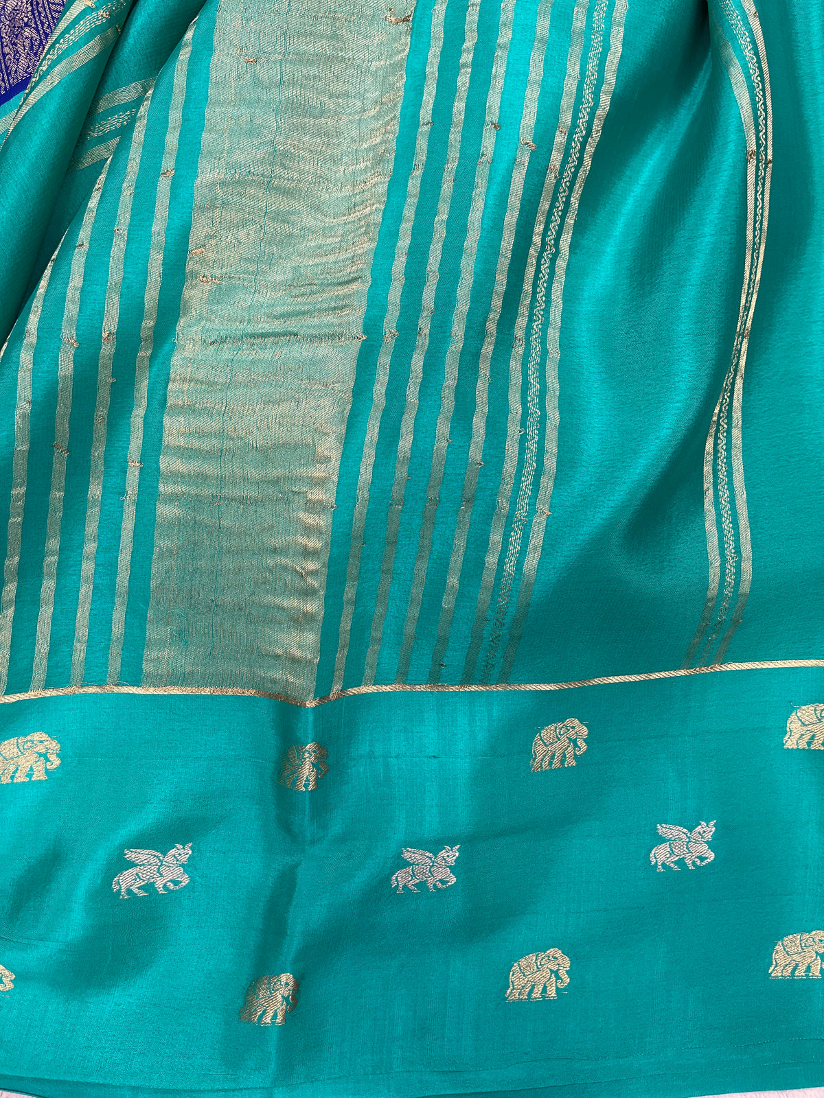 Pure crepe Mysore silk-Kad/Cow/Bor(15230701)