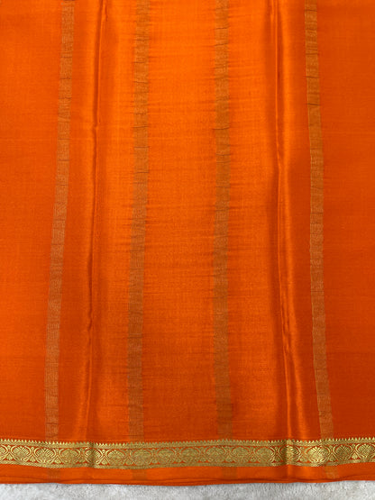 Pure crepe Mysore silk saree 12105002 (120gsm)