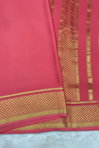 Pure crepe Mysore silk - partly Pallu ( 16274306)