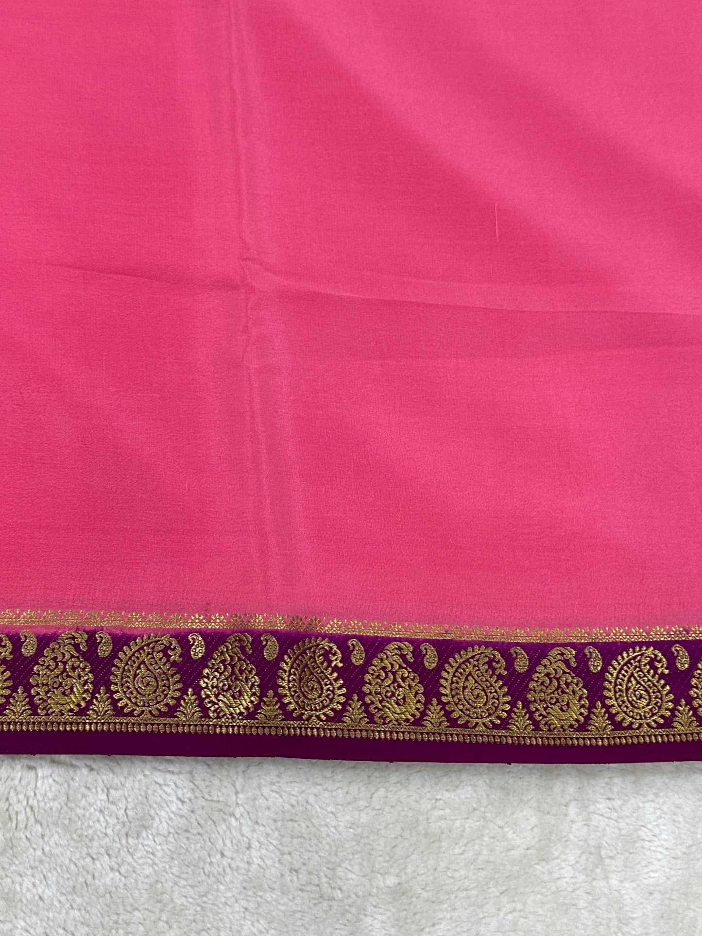 Sliver Based zari Pure Mysore Silk Saree