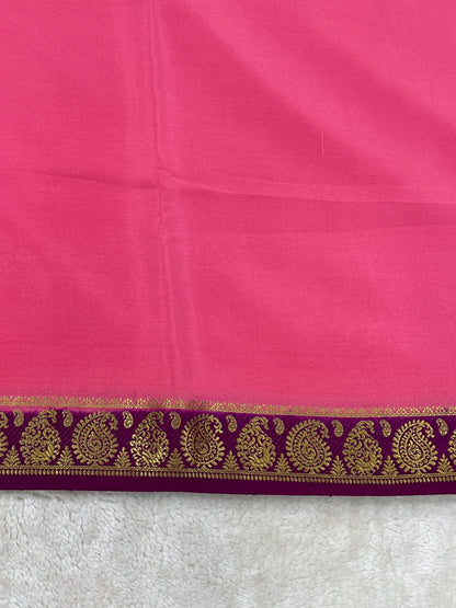 Sliver Based zari Pure Mysore Silk Saree