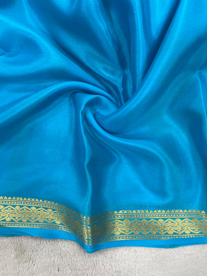 Pure crepe Mysore silk-Gatti border
