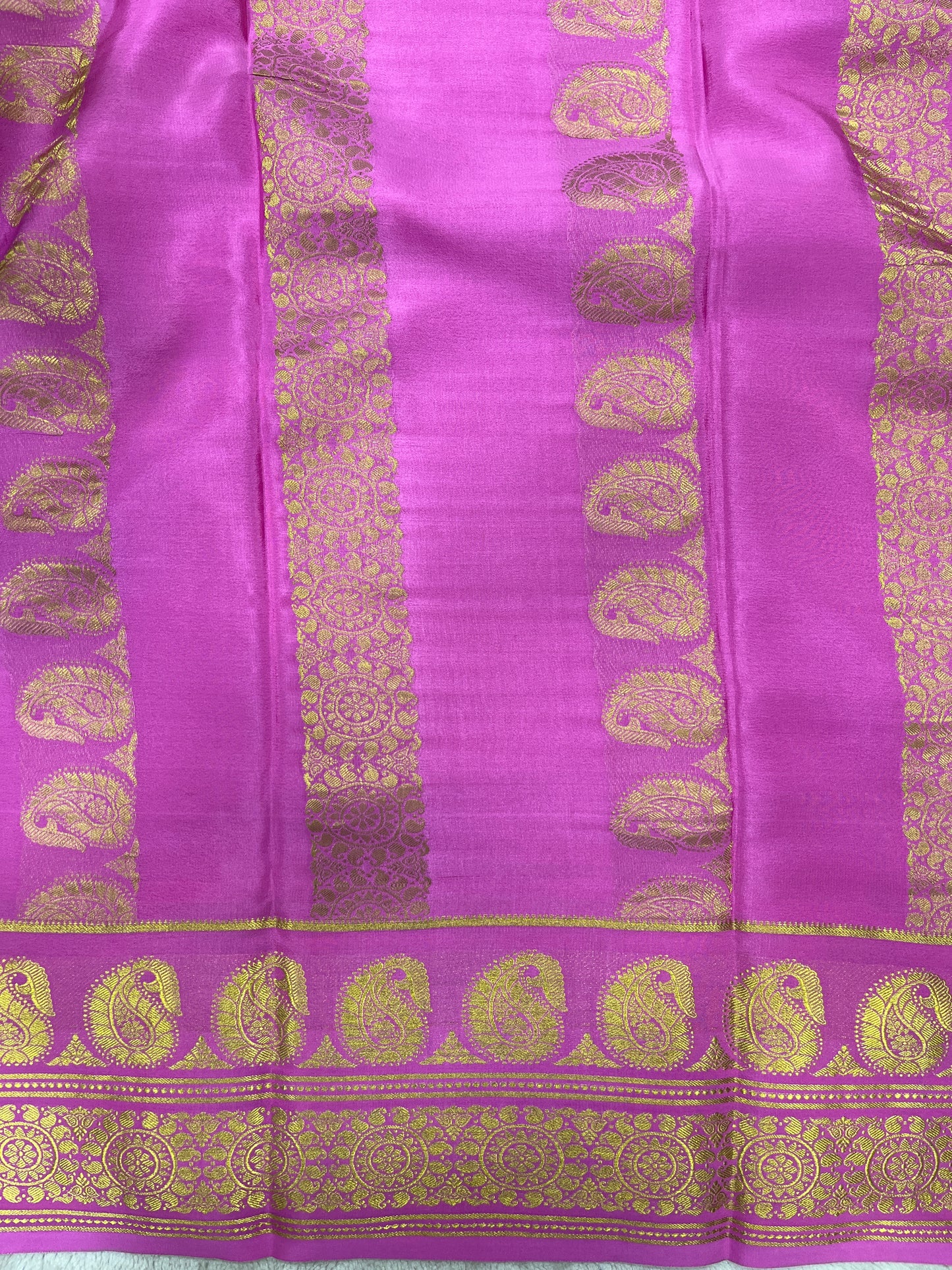 Pure crepe Mysore silk KSIC Mango(1101801)