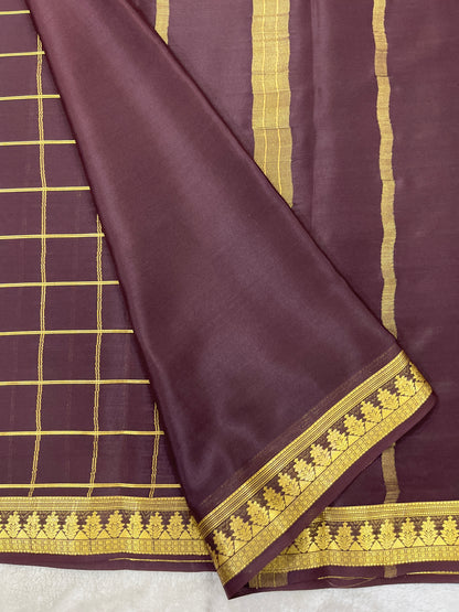 Pure crepe Mysore silk saree 13106333