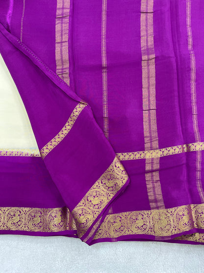 Sliver Based Zari Pure Mysore Silk Saree
