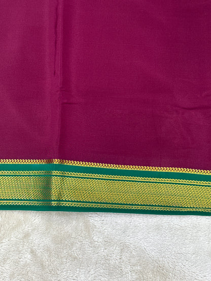 Sliver Based zari Pure Mysore Silk Saree