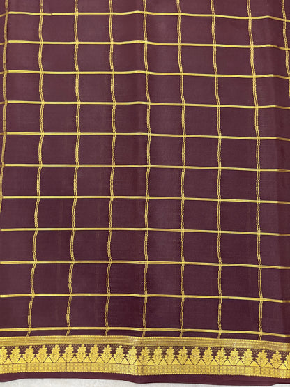 Pure crepe Mysore silk saree 13106333