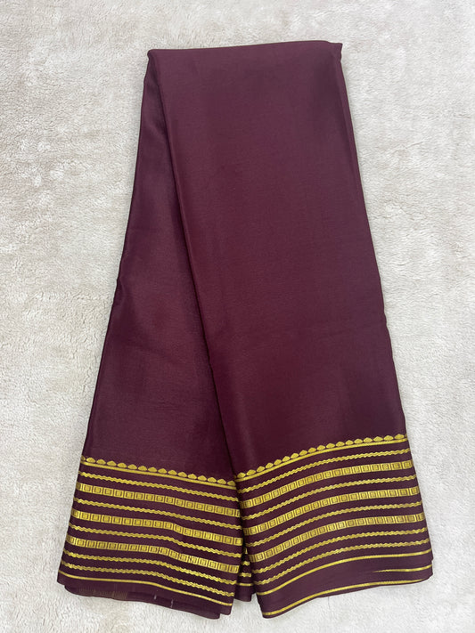 Pure crepe Mysore silk-2 Lines 100 Gsm(110865)