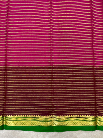 Pure crepe Mysore silk saree 26386509 (70gsm)