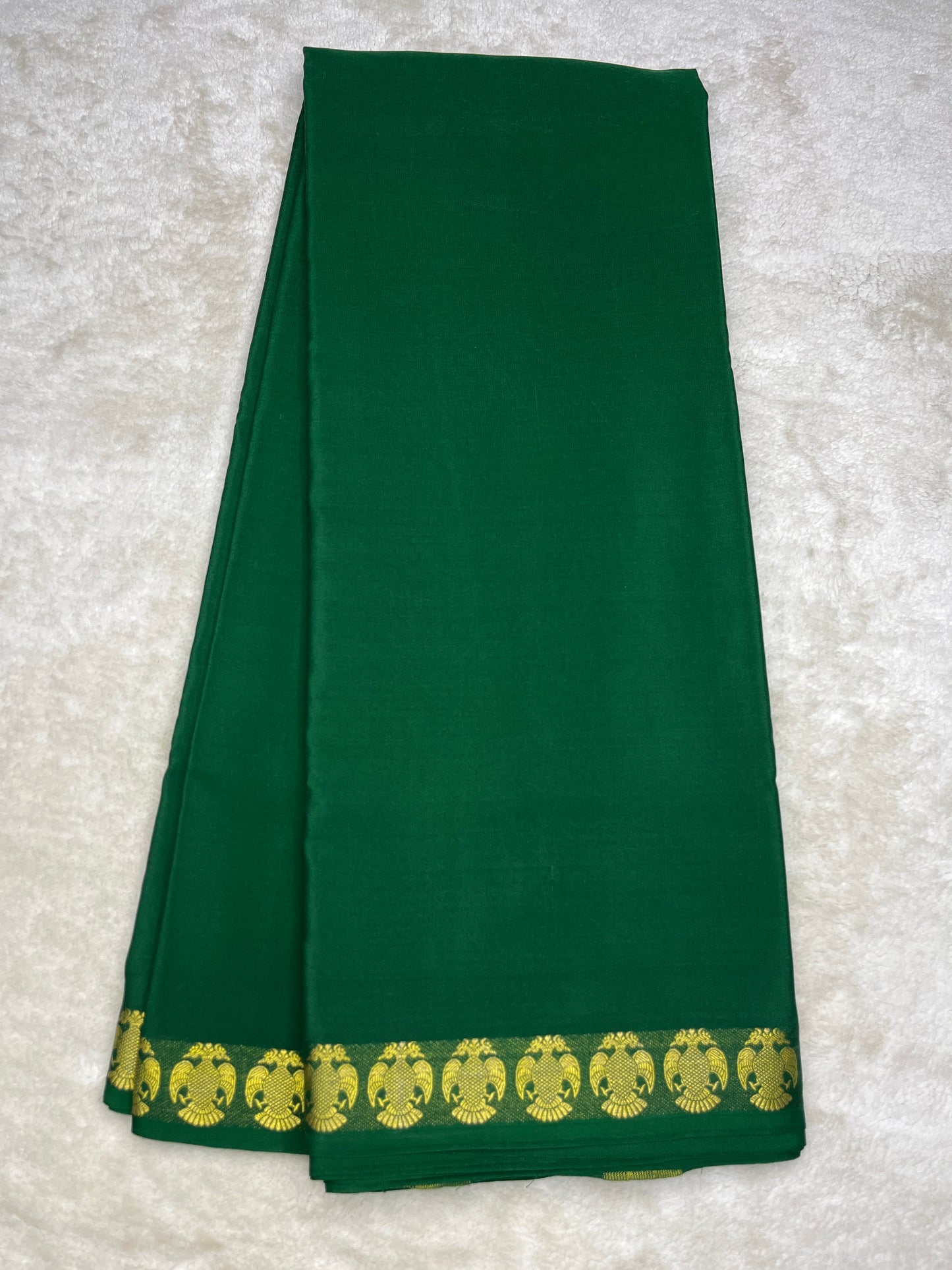 Pure crepe Mysore silk -Gatti border (1104001)