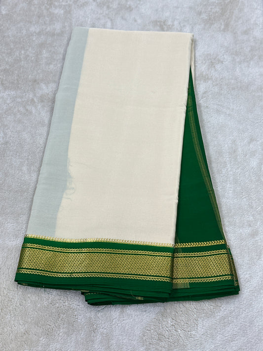 Sliver Based zari Pure Mysore Silk Saree
