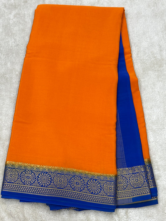 Sliver Based zari Pure Mysore Silk Saree