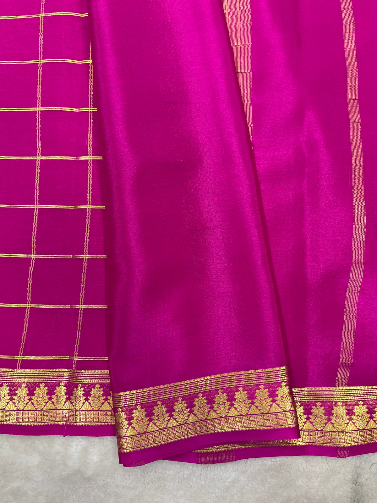 Pure crepe Mysore silk saree 13106333