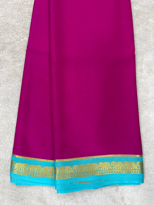 Pure crepe Mysore silk- Elephant