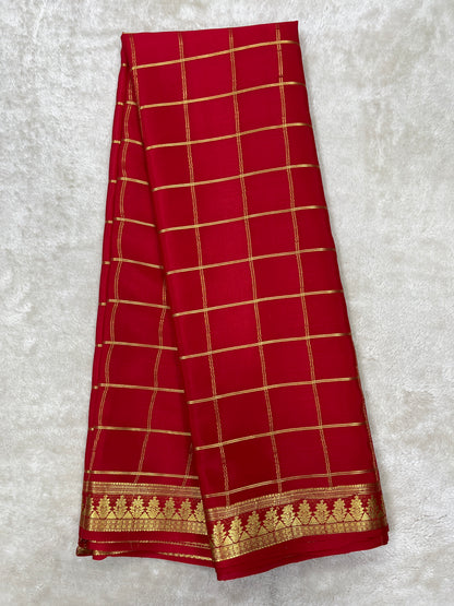 Pure crepe Mysore silk saree 13106333