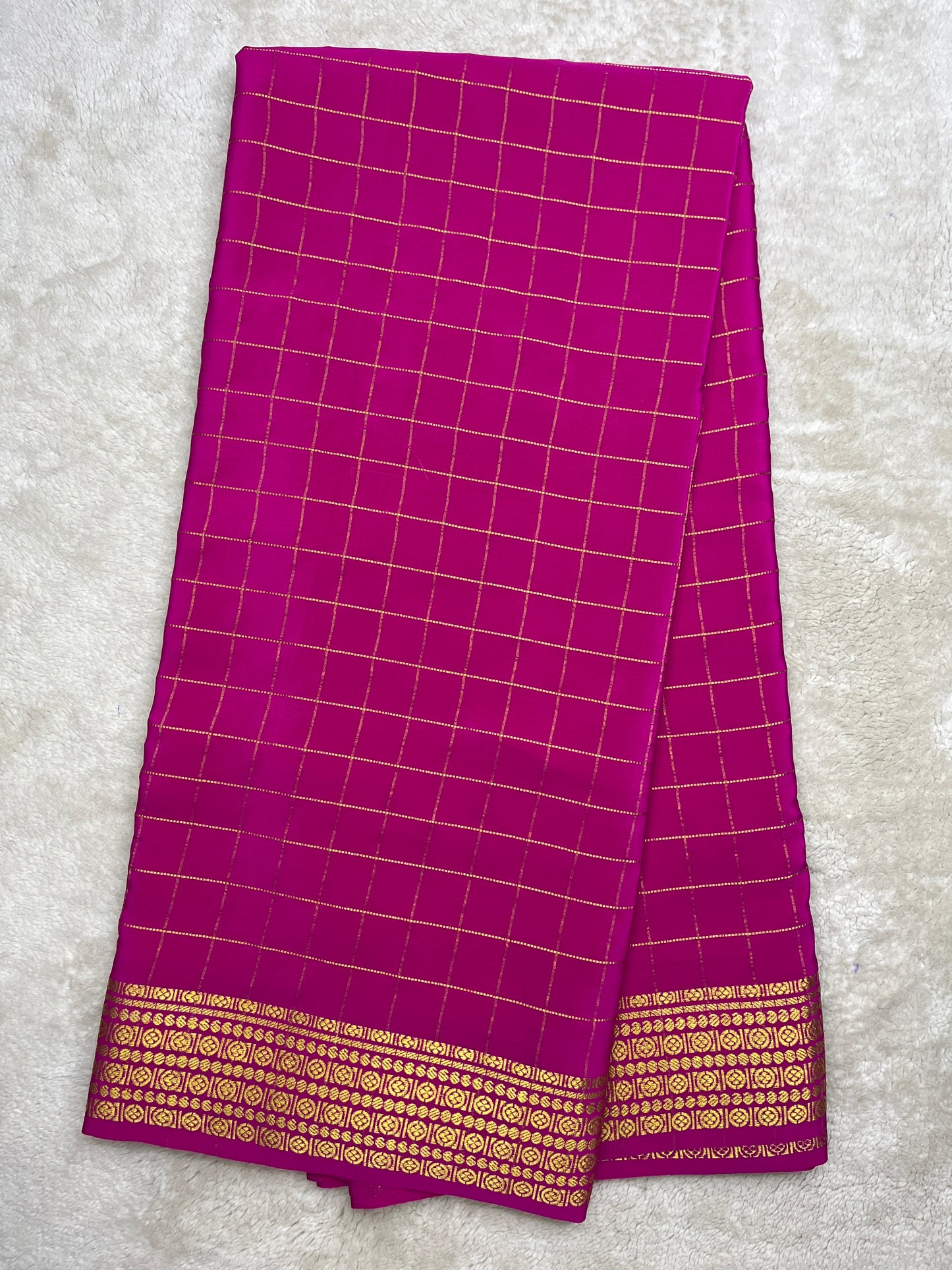 Pure Mysore silk Rudraksh checks 1438385